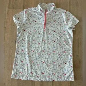 Daily Sports Marseille Marcelle White Cap Sleeve Polo XL